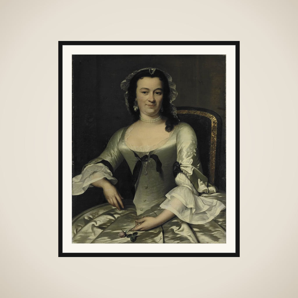 Portrait of Maria Henriëtte van de Pol, Wife of Willem Sautijn framed