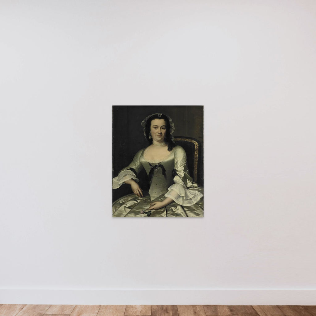 Portrait of Maria Henriëtte van de Pol, Wife of Willem Sautijn unframed — shown to scale