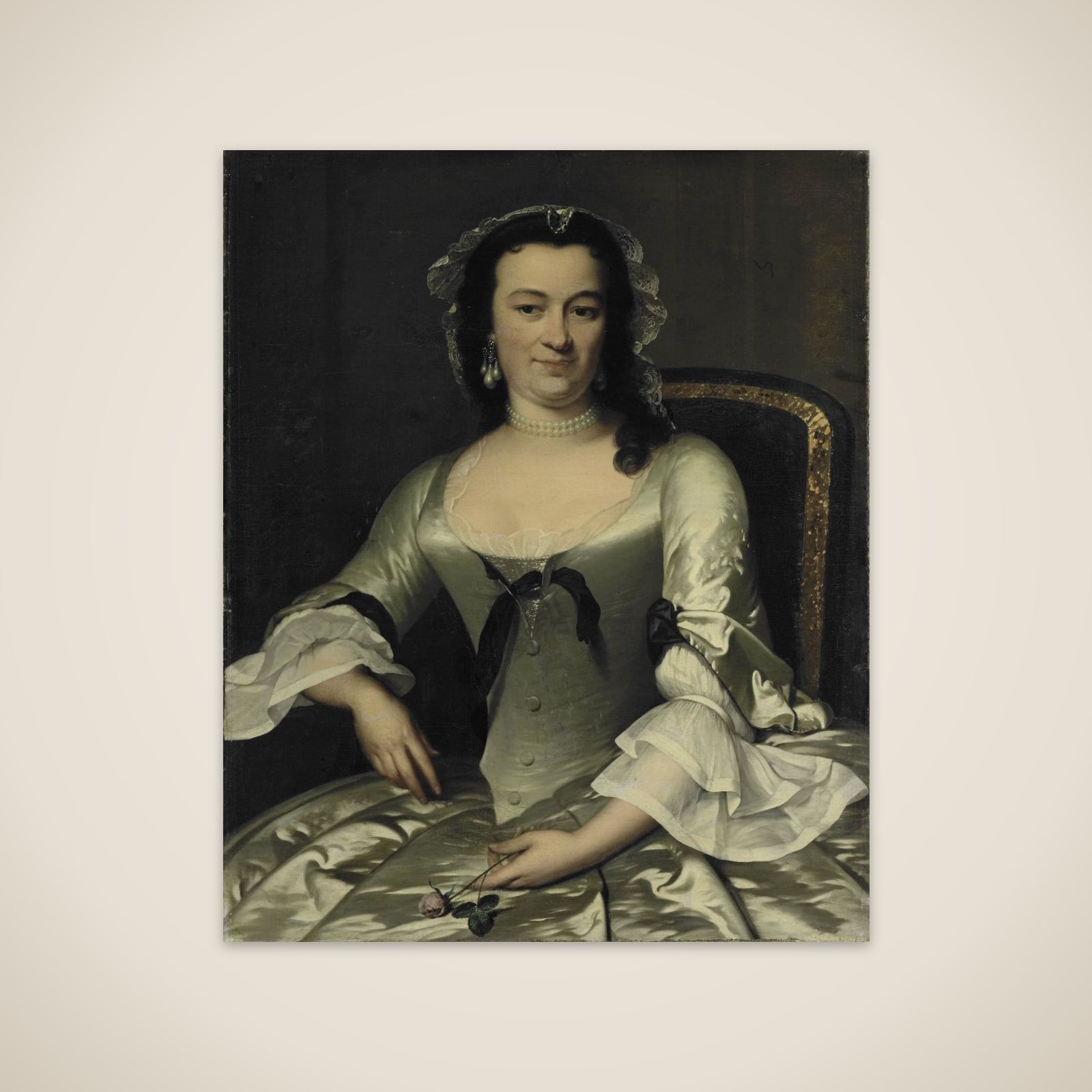 Portrait of Maria Henriëtte van de Pol, Wife of Willem Sautijn unframed print