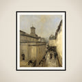 View of the Church of Notre Dame de Lorette and the Rue Fléchier, Paris framed