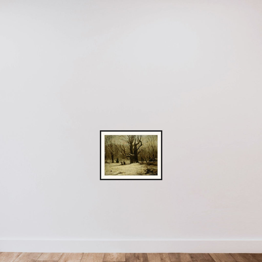 Winter Landscape framed — shown to scale