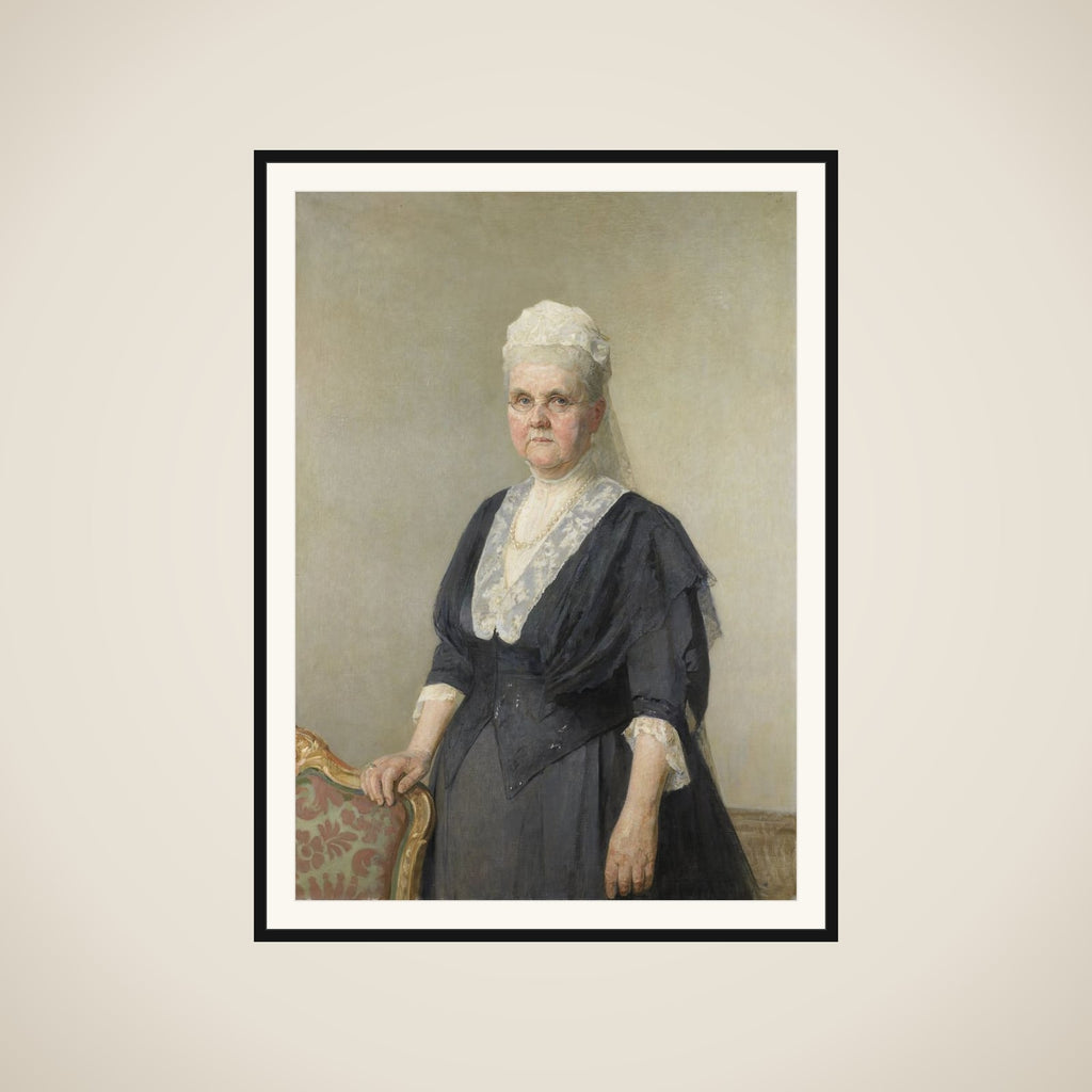 Koningin Emma, prinses van Waldeck-Pyrmont. Weduwe van koning Willem III framed
