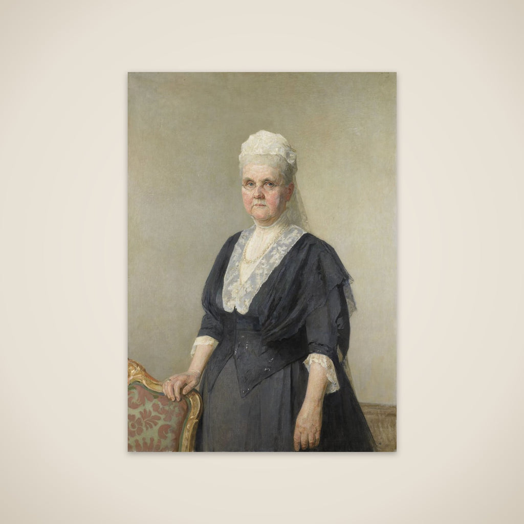 Koningin Emma, prinses van Waldeck-Pyrmont. Weduwe van koning Willem III unframed print