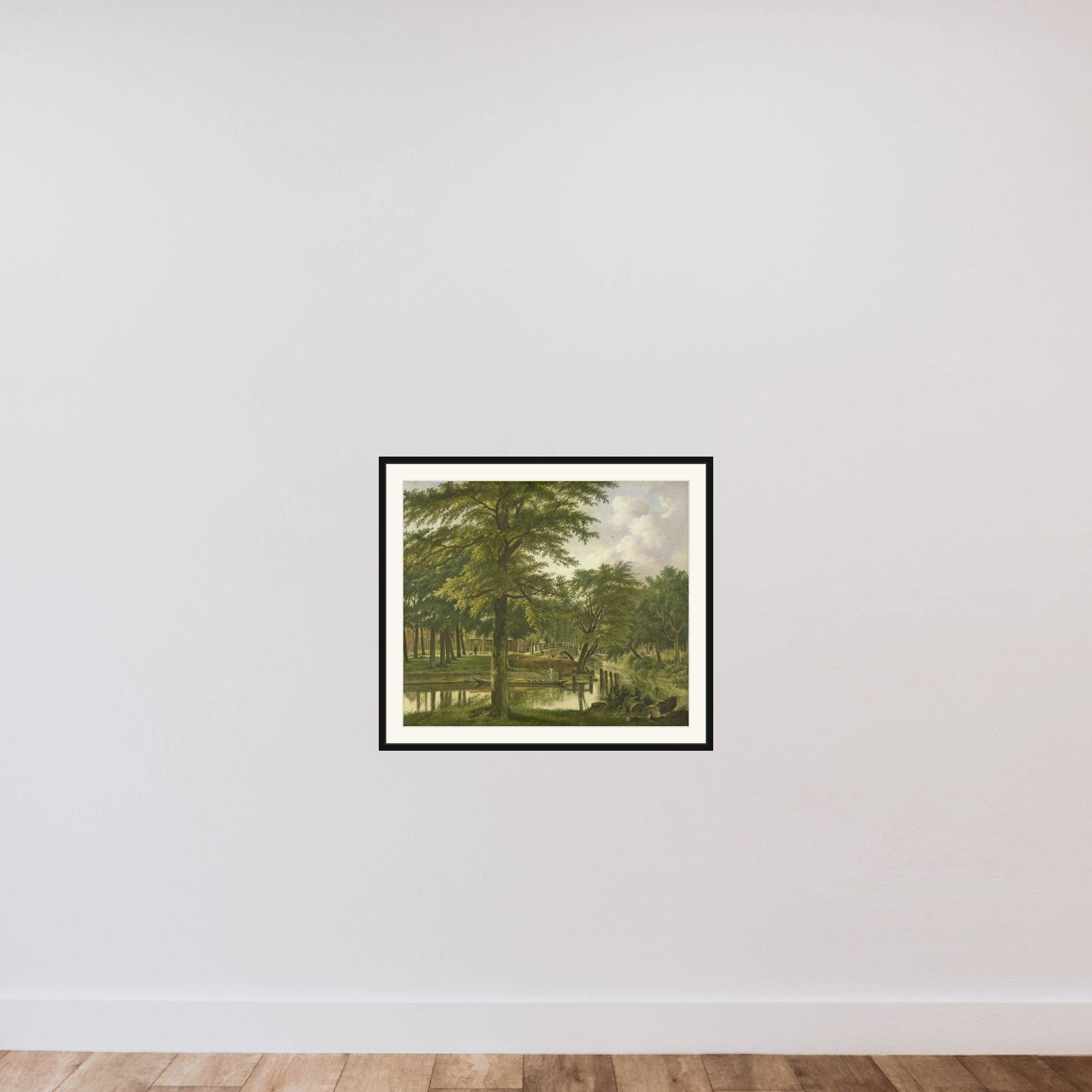 View of the Nieuwe Gracht near the Bolwerk, Haarlem framed — shown to scale