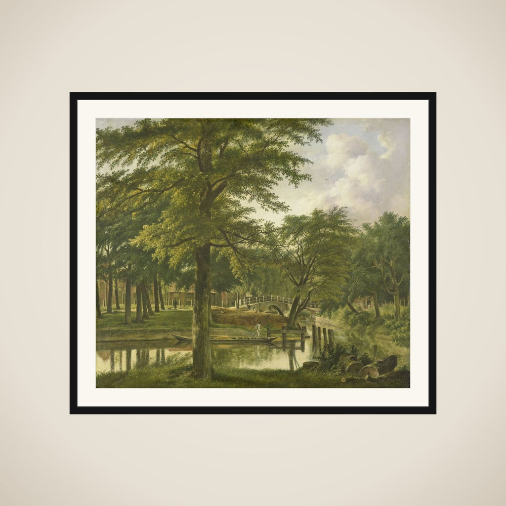 View of the Nieuwe Gracht near the Bolwerk, Haarlem framed