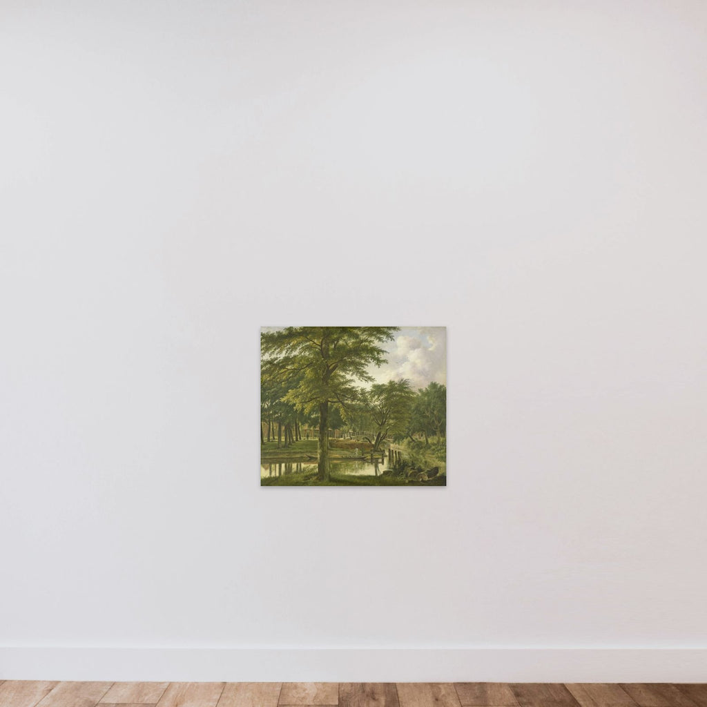 View of the Nieuwe Gracht near the Bolwerk, Haarlem unframed — shown to scale