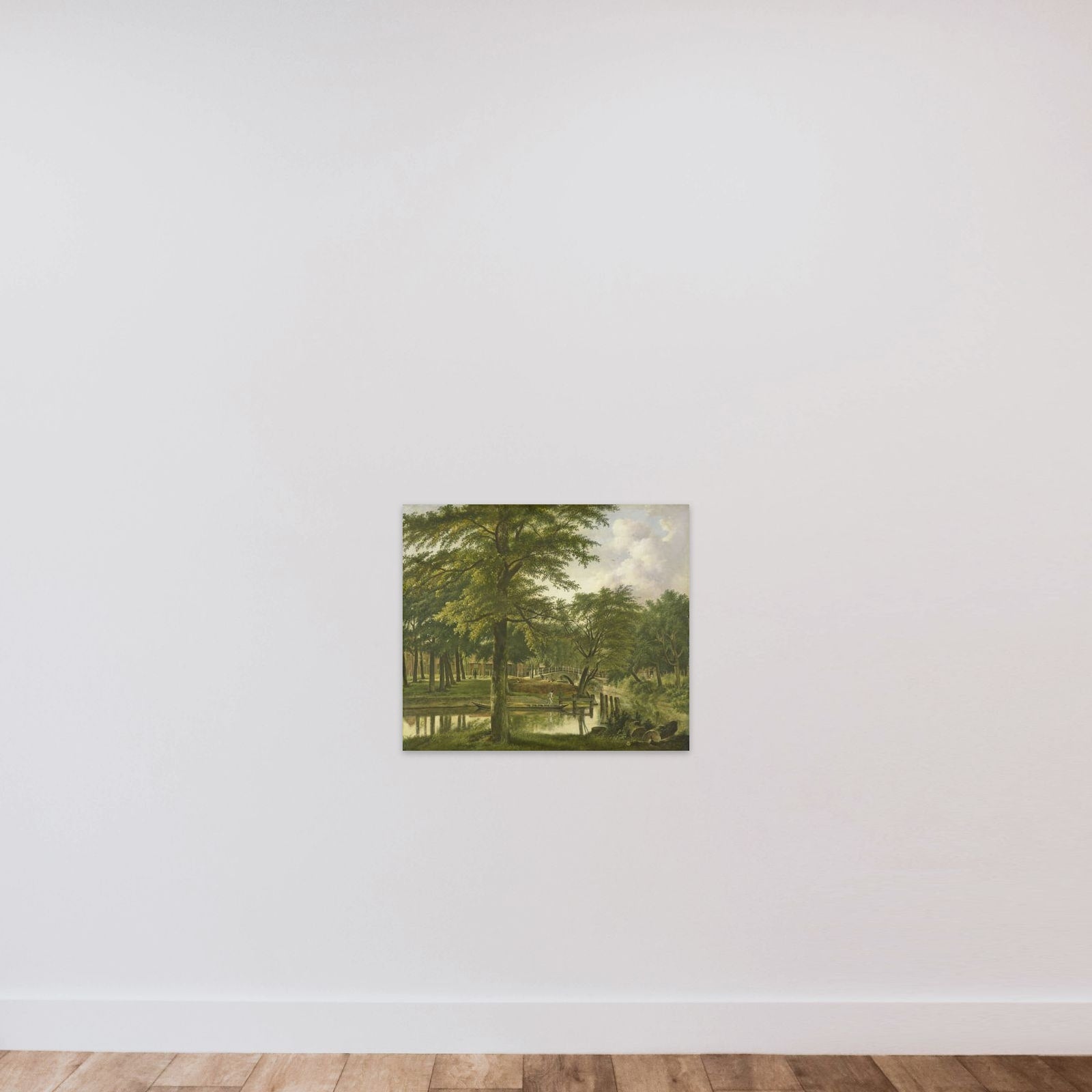 View of the Nieuwe Gracht near the Bolwerk, Haarlem unframed — shown to scale