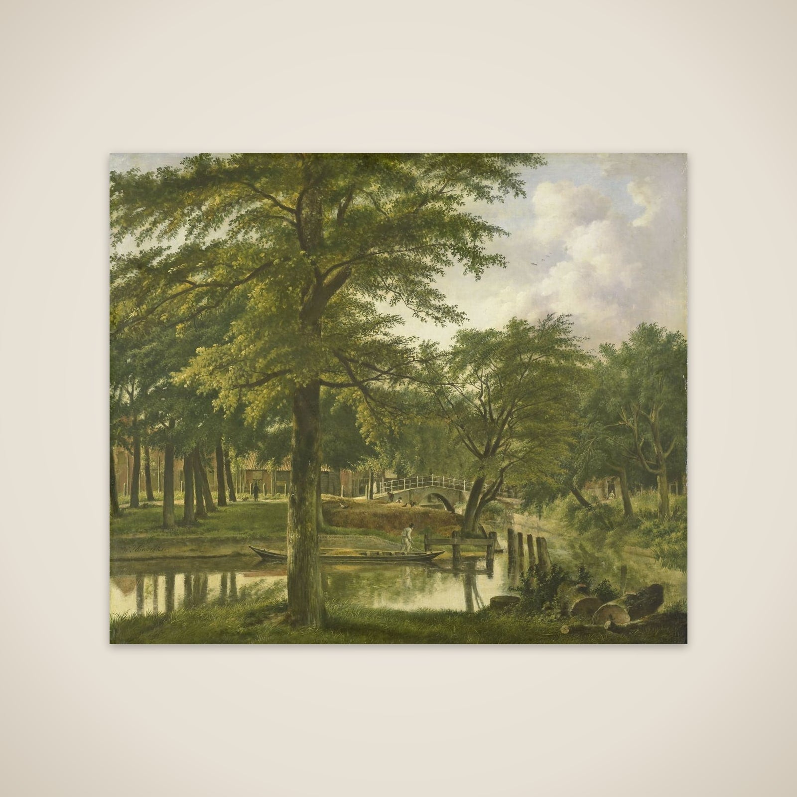 View of the Nieuwe Gracht near the Bolwerk, Haarlem unframed print