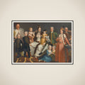 David George van Lennep (1712-97), Senior Merchant of the Dutch Factory at Smyrna, and his Wife and Children framed