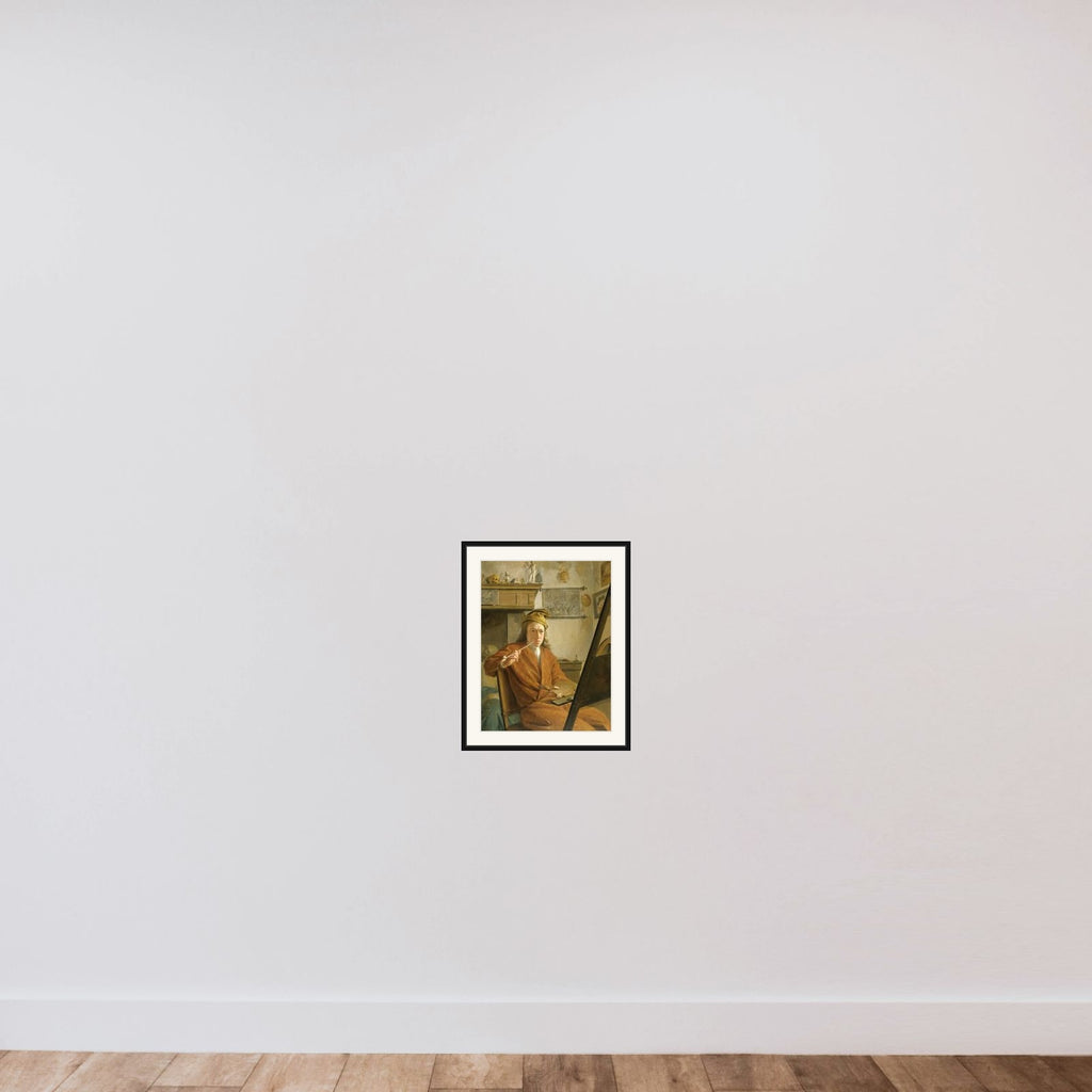 Portrait of a Painter, perhaps the Artist Himself framed — shown to scale