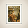 Portrait of a Painter, perhaps the Artist Himself framed