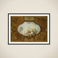 Design for a ceiling painting with the Apotheosis of Aeneas, in the corners the Four Seasons framed