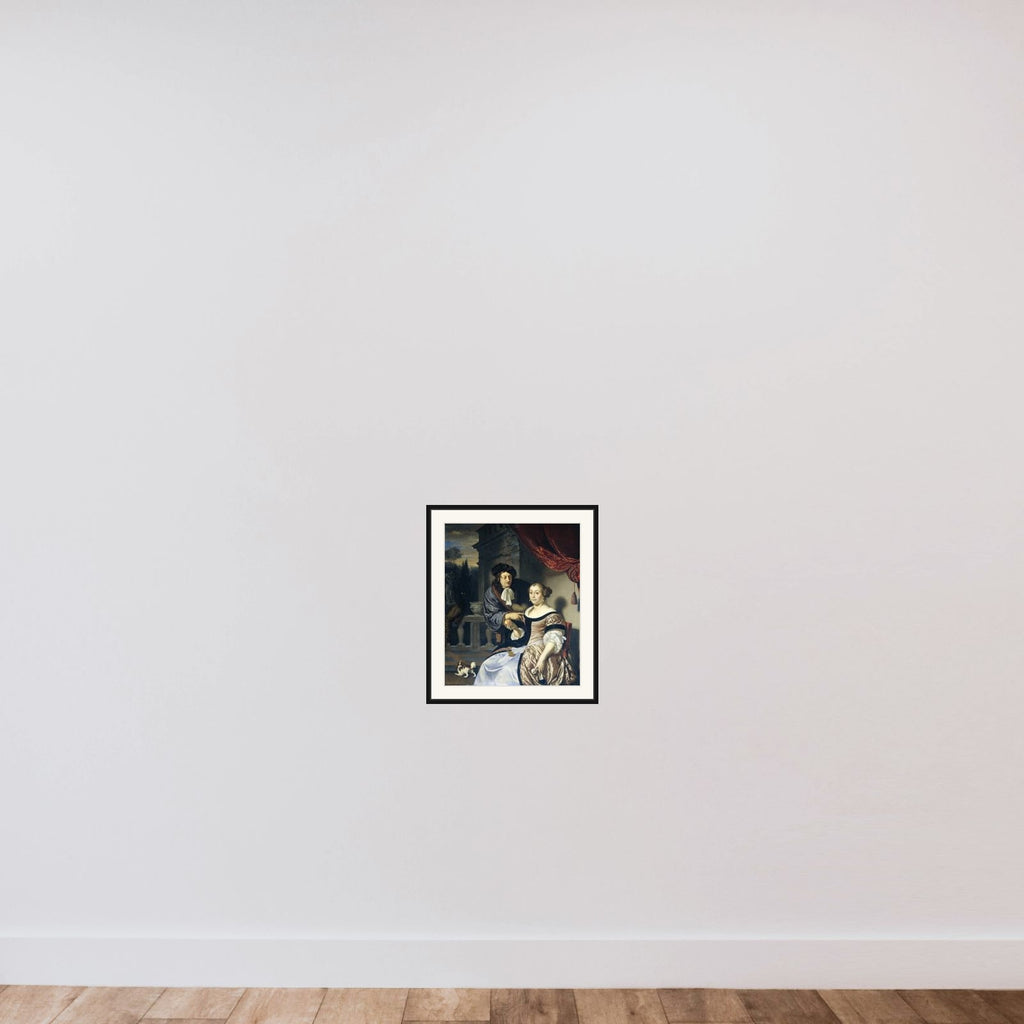 A Man and a Woman framed — shown to scale