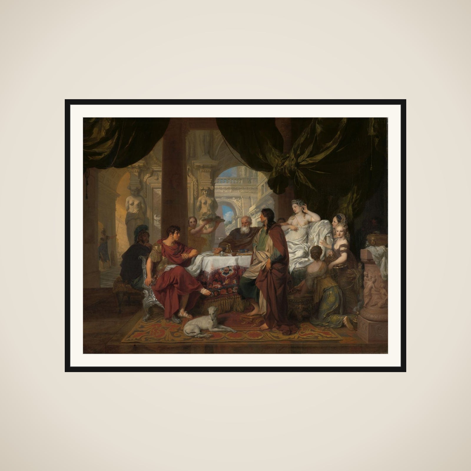 Cleopatra's Banquet framed