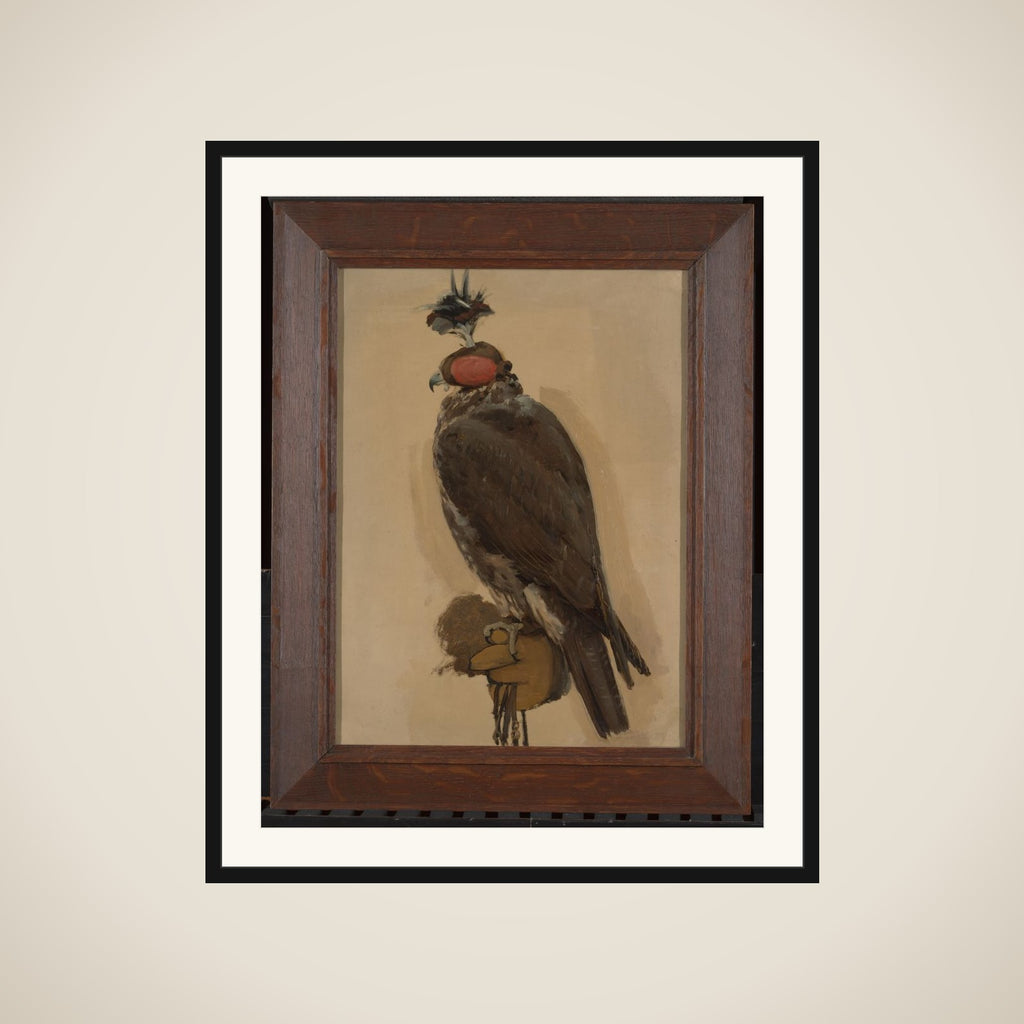 Portrait of de giervalk Zoë framed