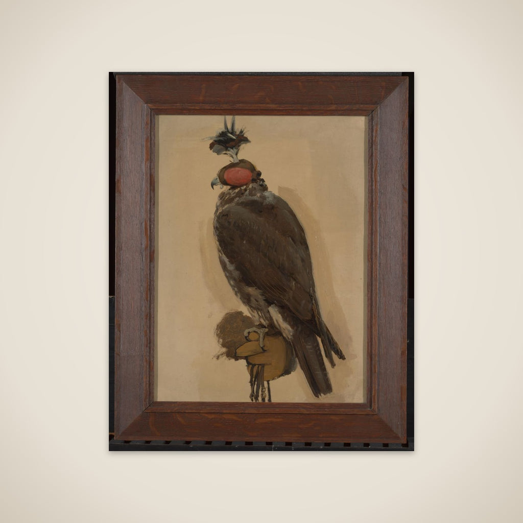 Portrait of de giervalk Zoë unframed print