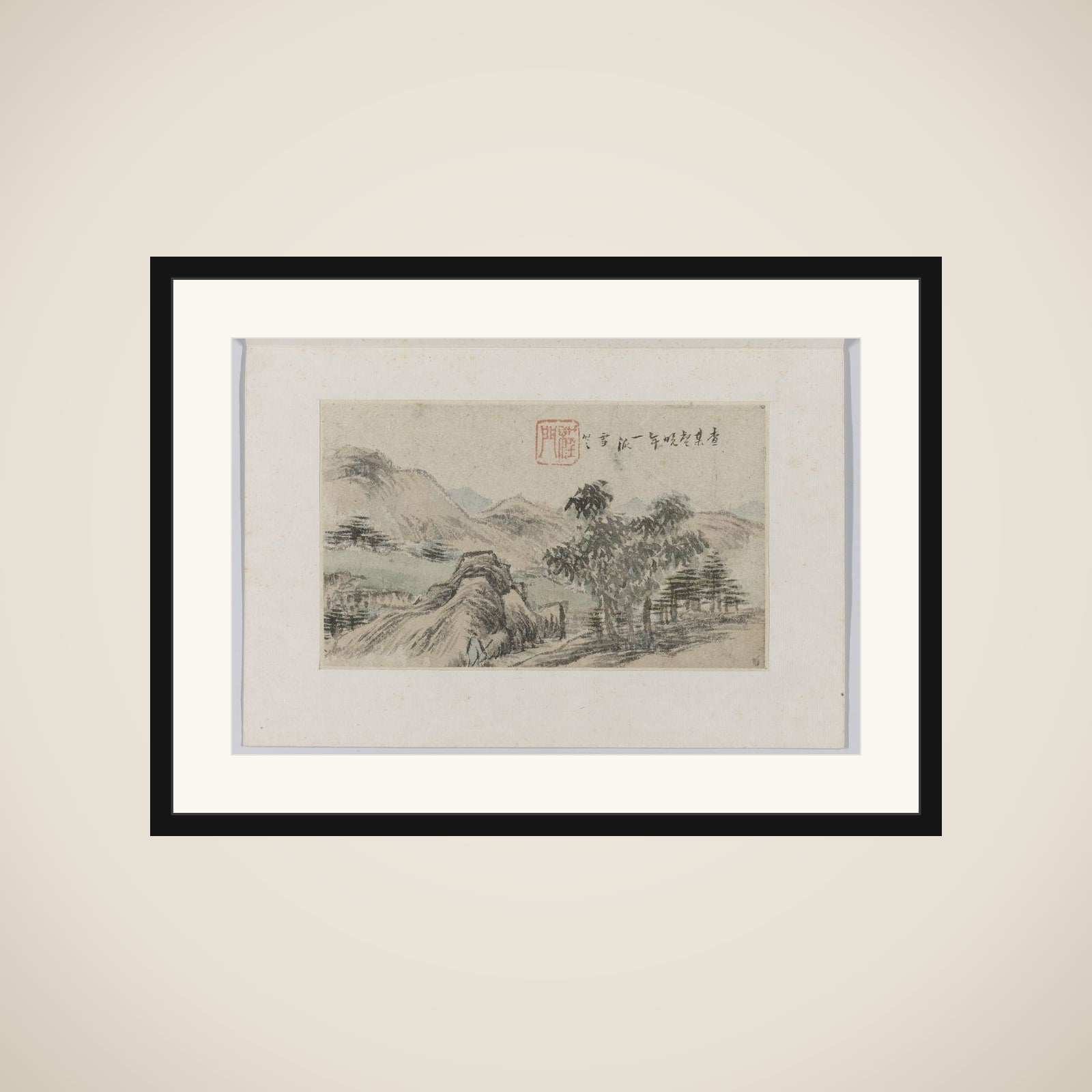 Landscape framed