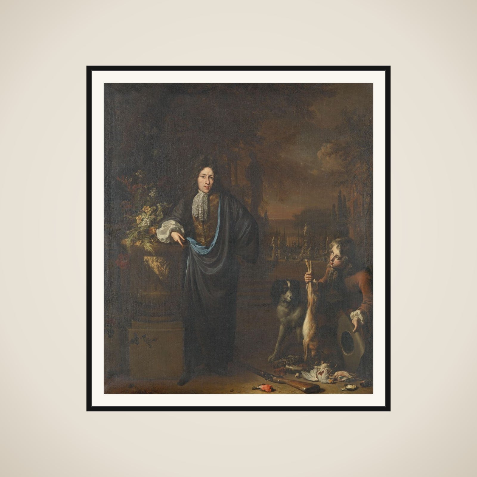 Portrait of Silvester van Tongeren framed