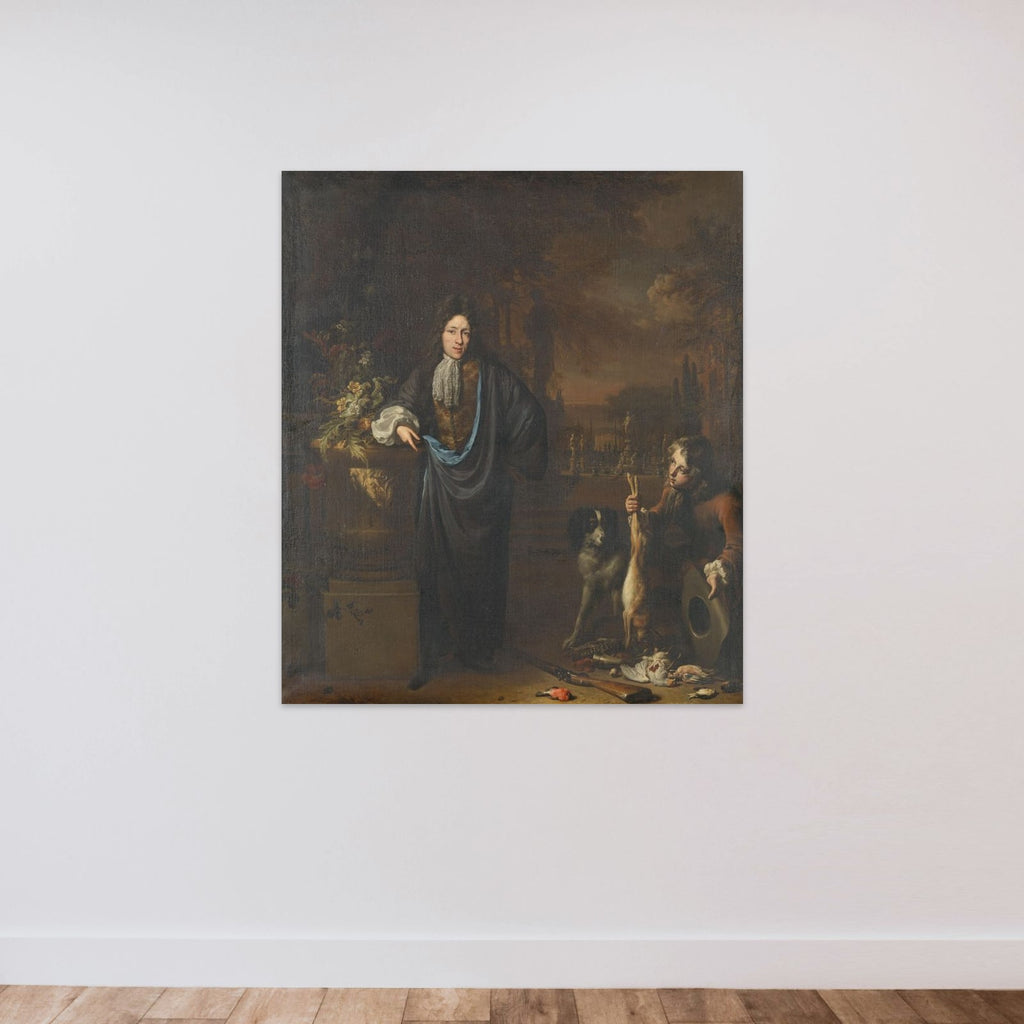 Portrait of Silvester van Tongeren unframed — shown to scale