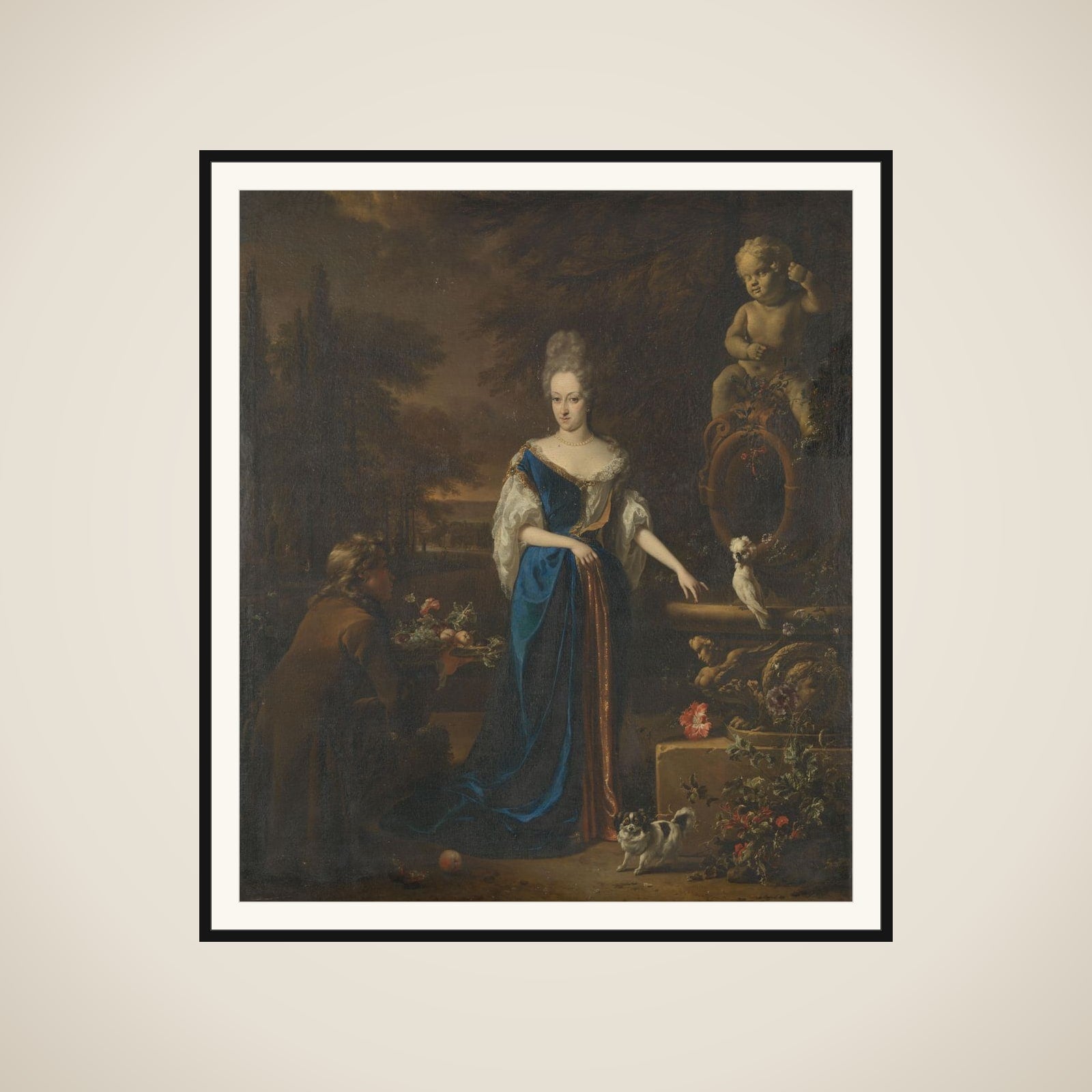 Portrait of Maria Cornelisz, Wife of Silvester van Tongeren framed