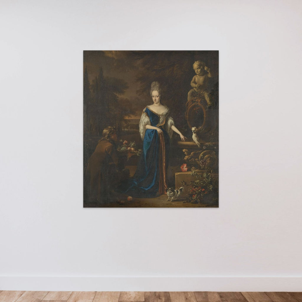 Portrait of Maria Cornelisz, Wife of Silvester van Tongeren unframed — shown to scale