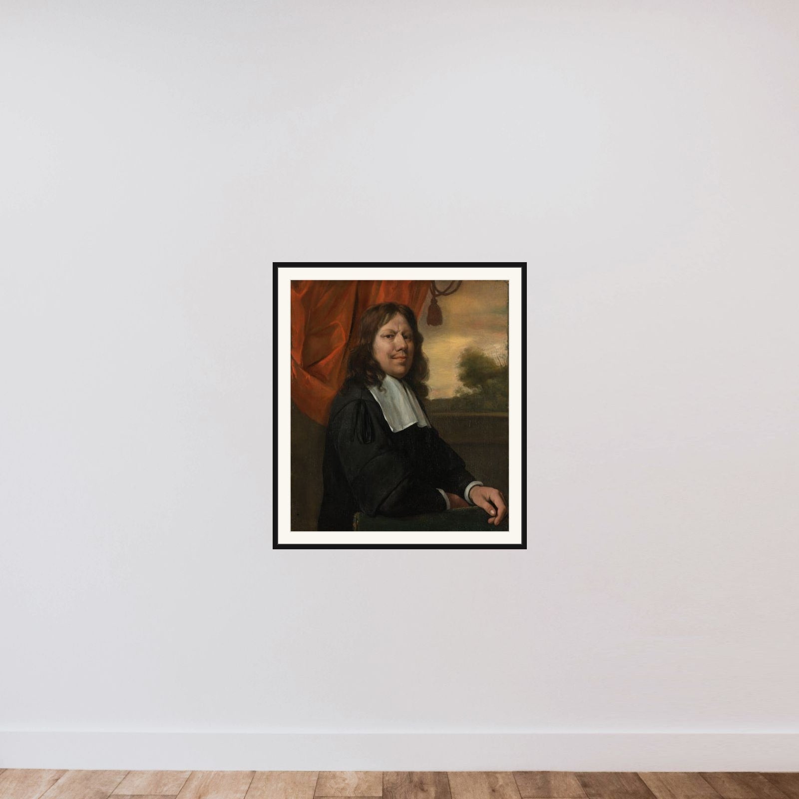 Self-Portrait framed — shown to scale