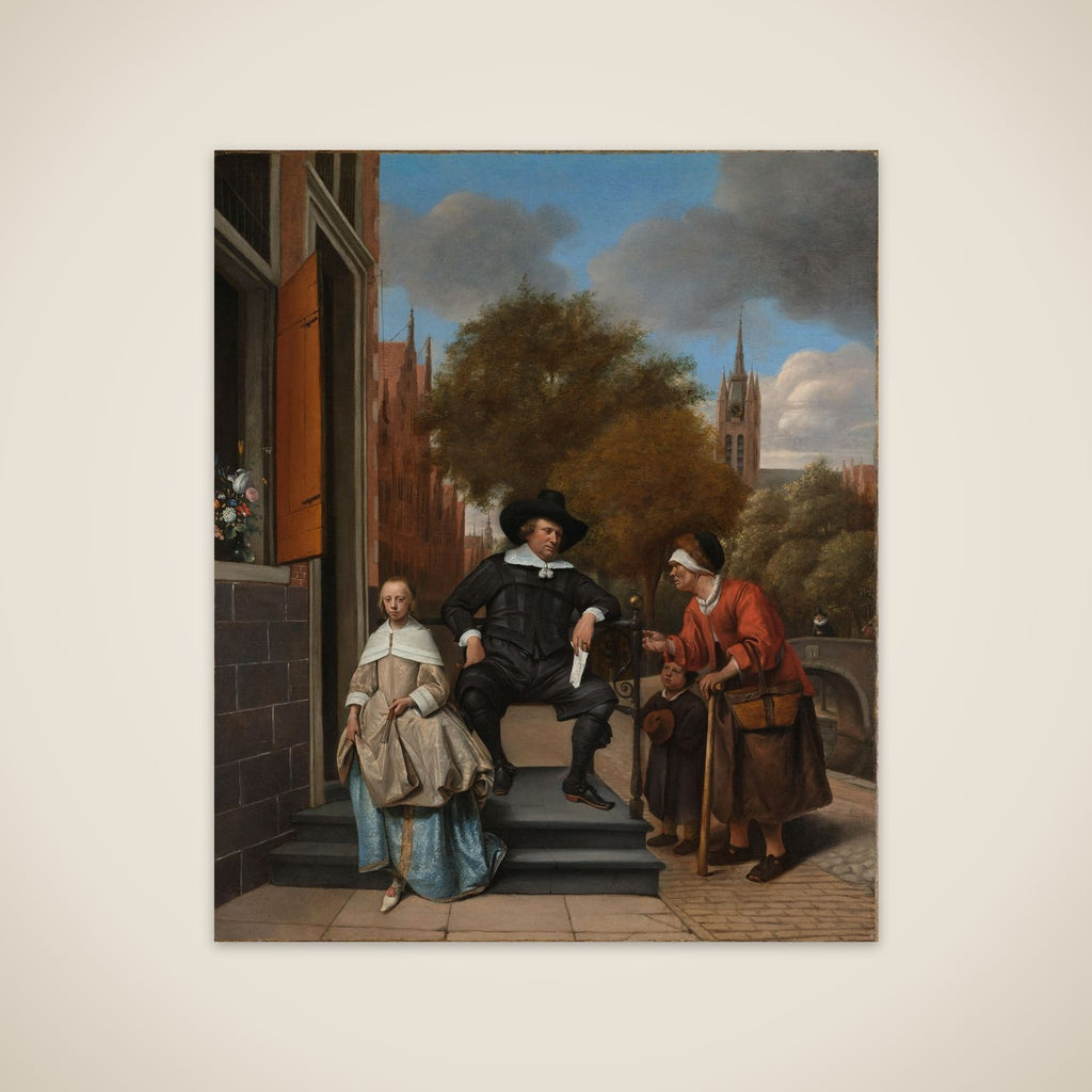 Adolf and Catharina Croeser, Known as ‘The Burgomaster of Delft and his Daughter’ unframed print