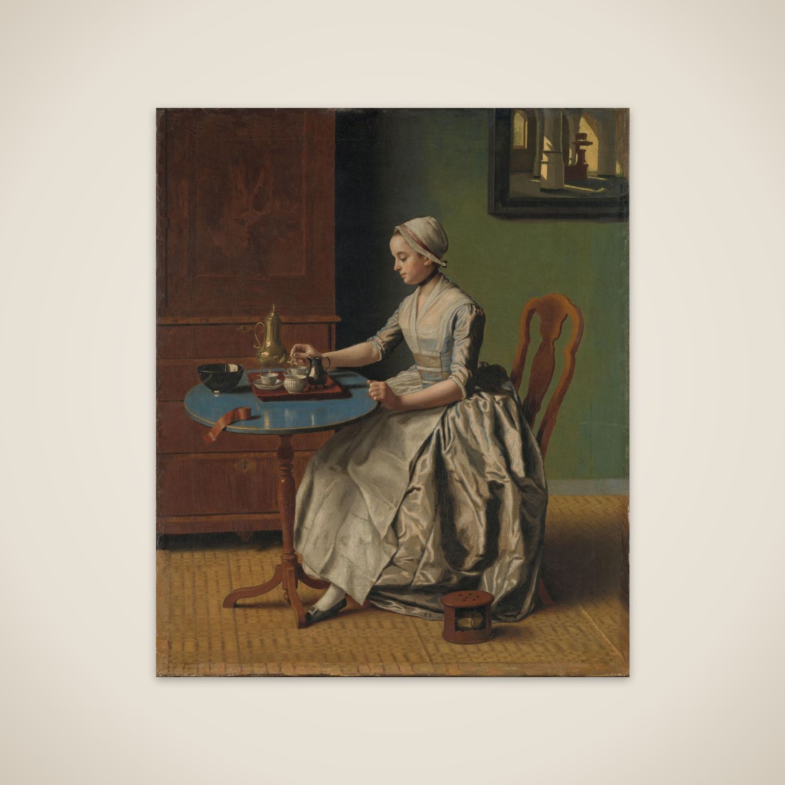A Dutch Girl at Breakfast unframed print