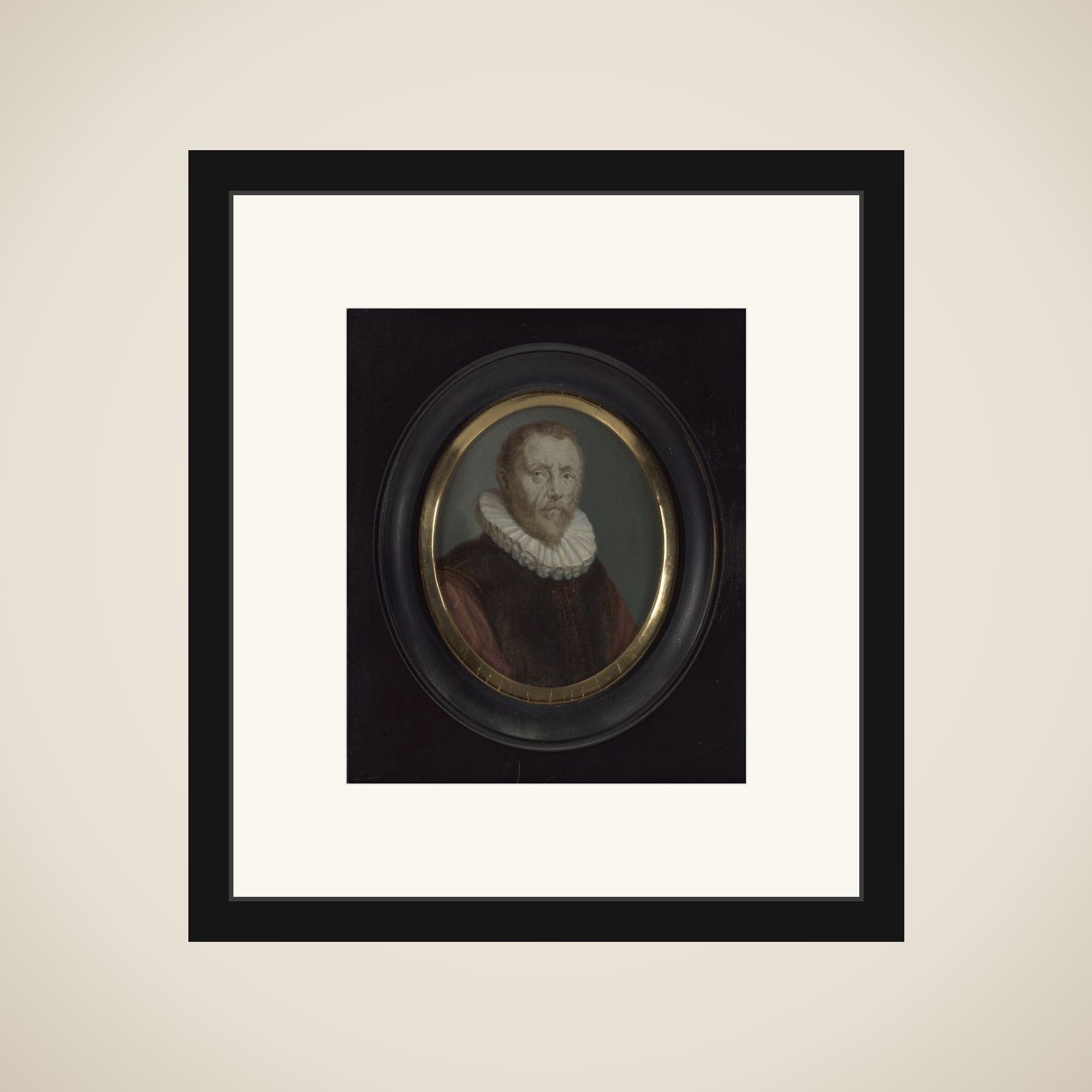 Portrait of Petrus Hogerbeets framed