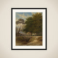 Landscape with brug te Wolfheze framed