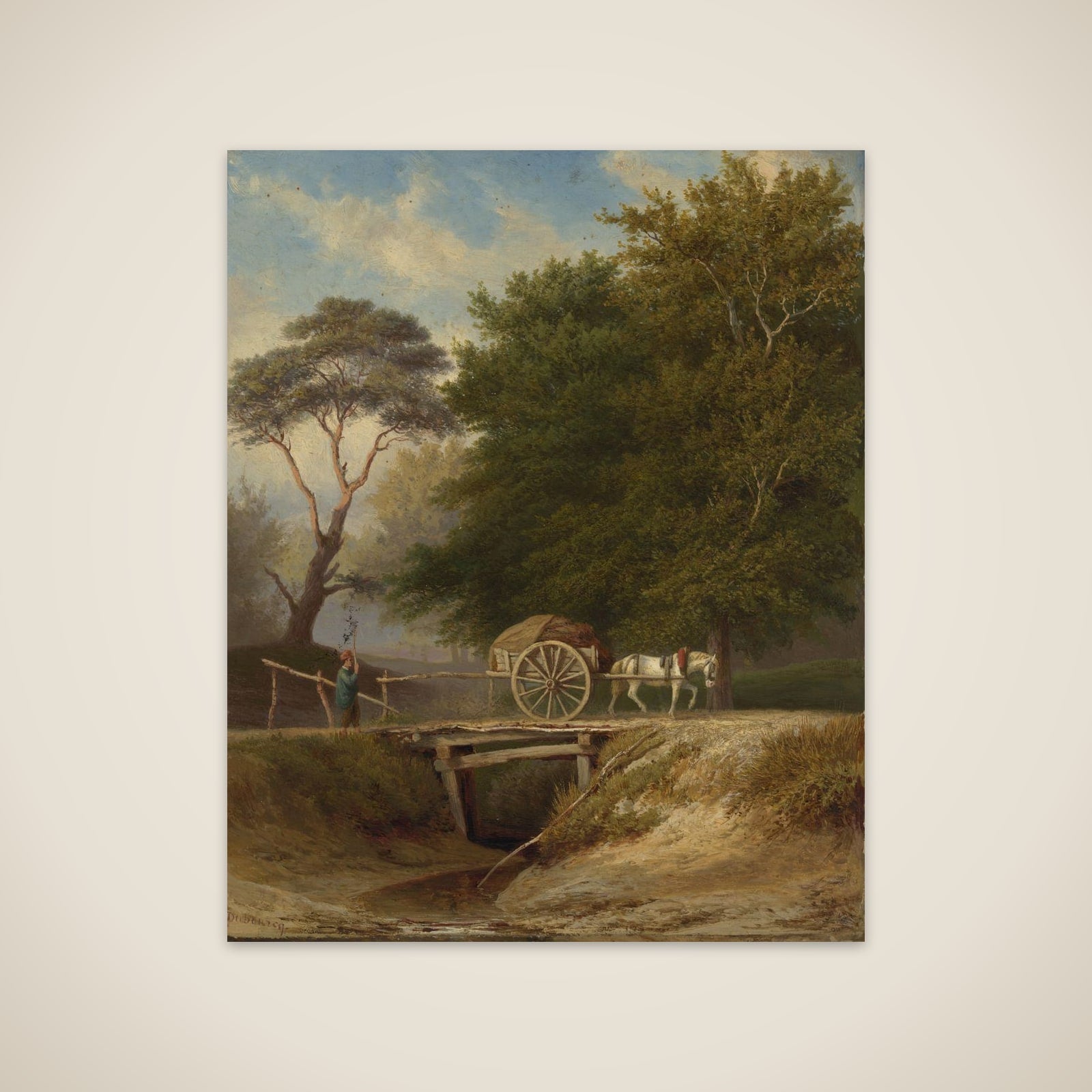 Landscape with brug te Wolfheze unframed print