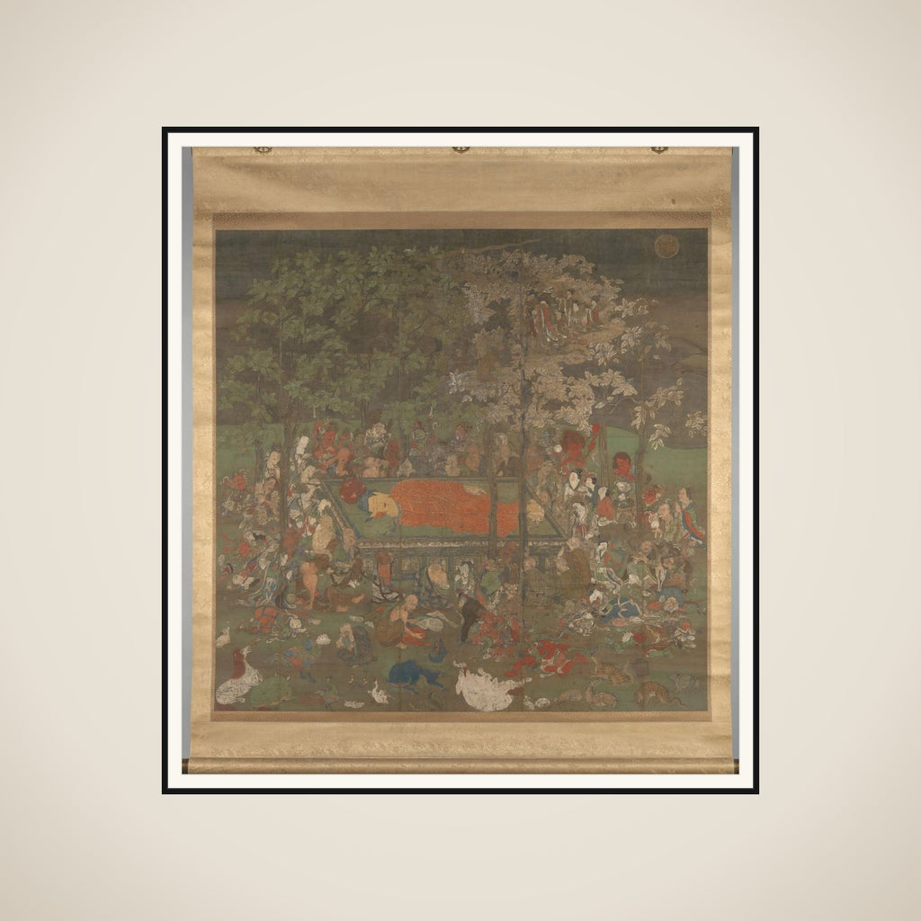 The Decease of the Historical Buddha framed