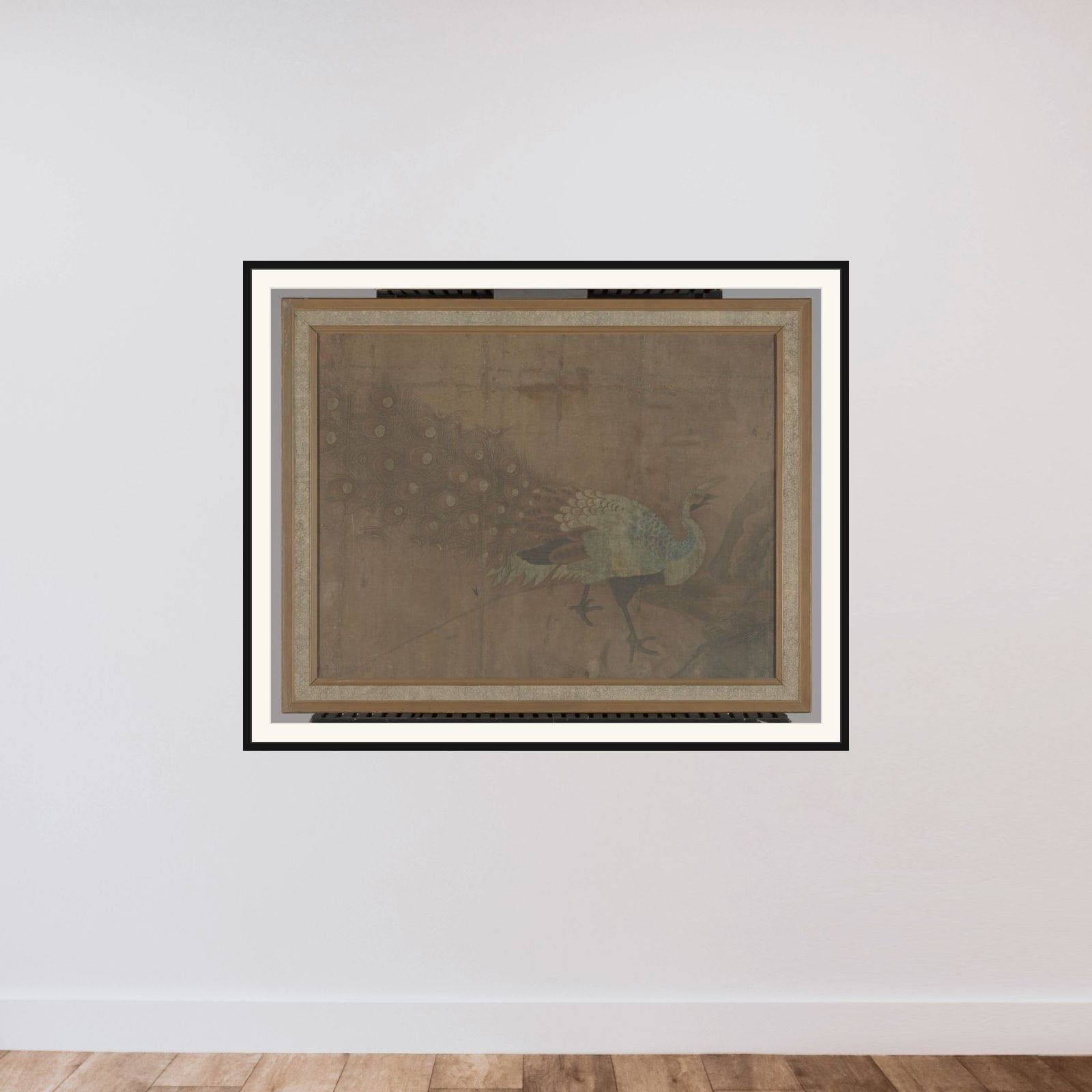 Schildering framed — shown to scale
