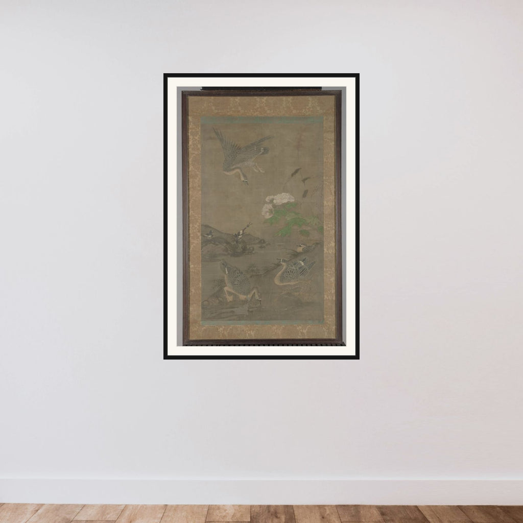 Schildering framed — shown to scale