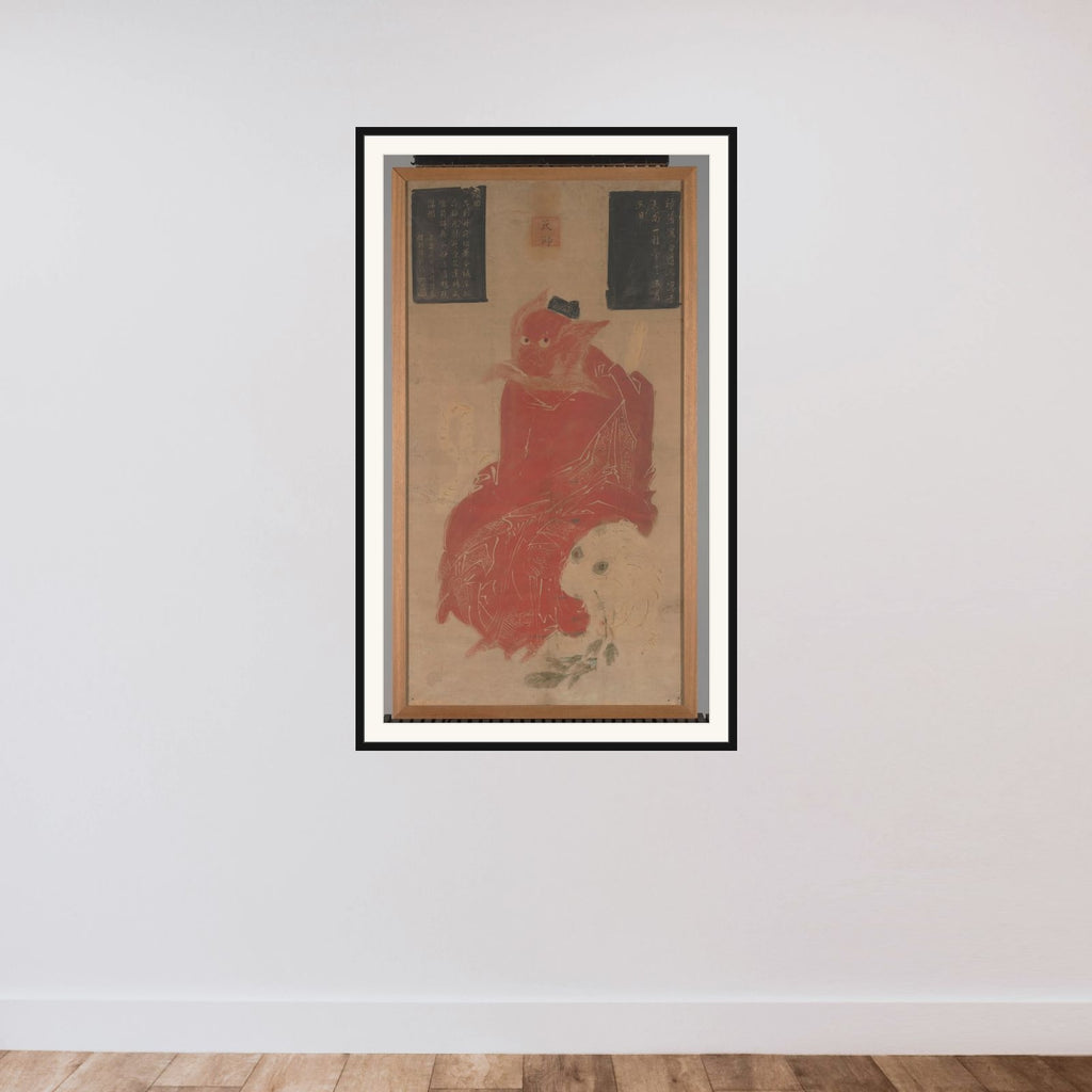 Schildering framed — shown to scale
