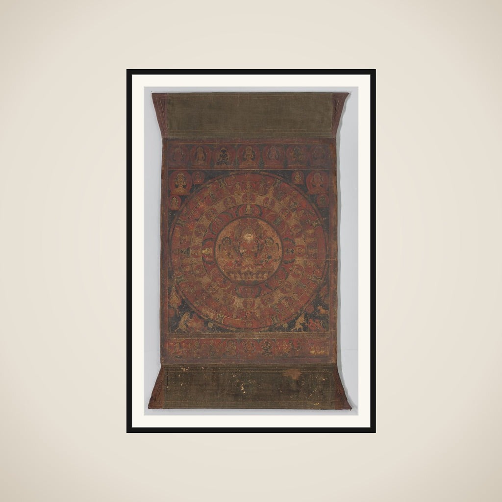 Schildering op doek van Candra framed