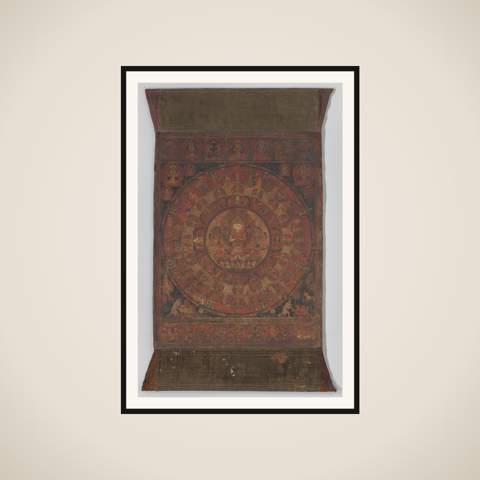 Schildering op doek van Candra framed