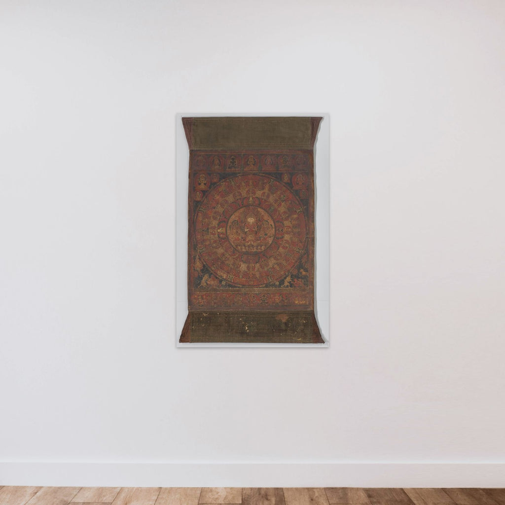 Schildering op doek van Candra unframed — shown to scale