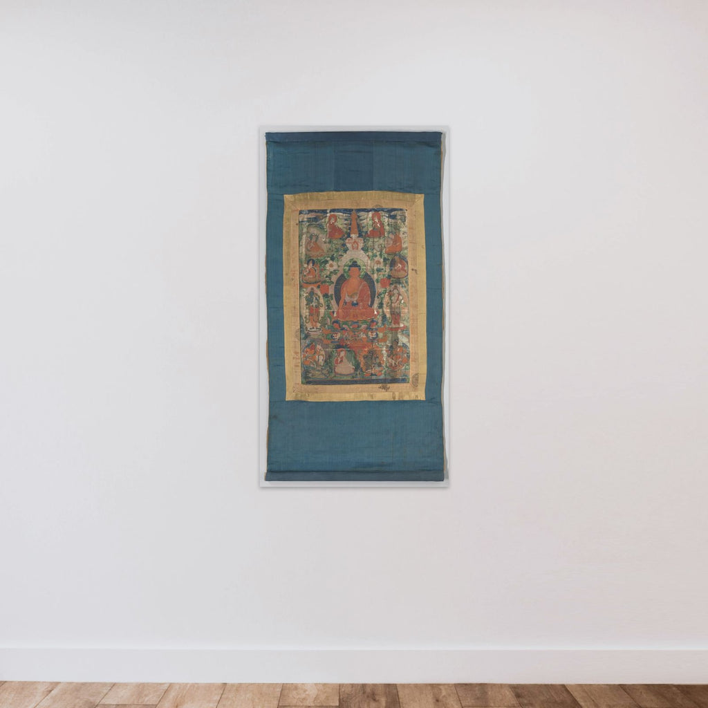 Sakyamuni unframed — shown to scale