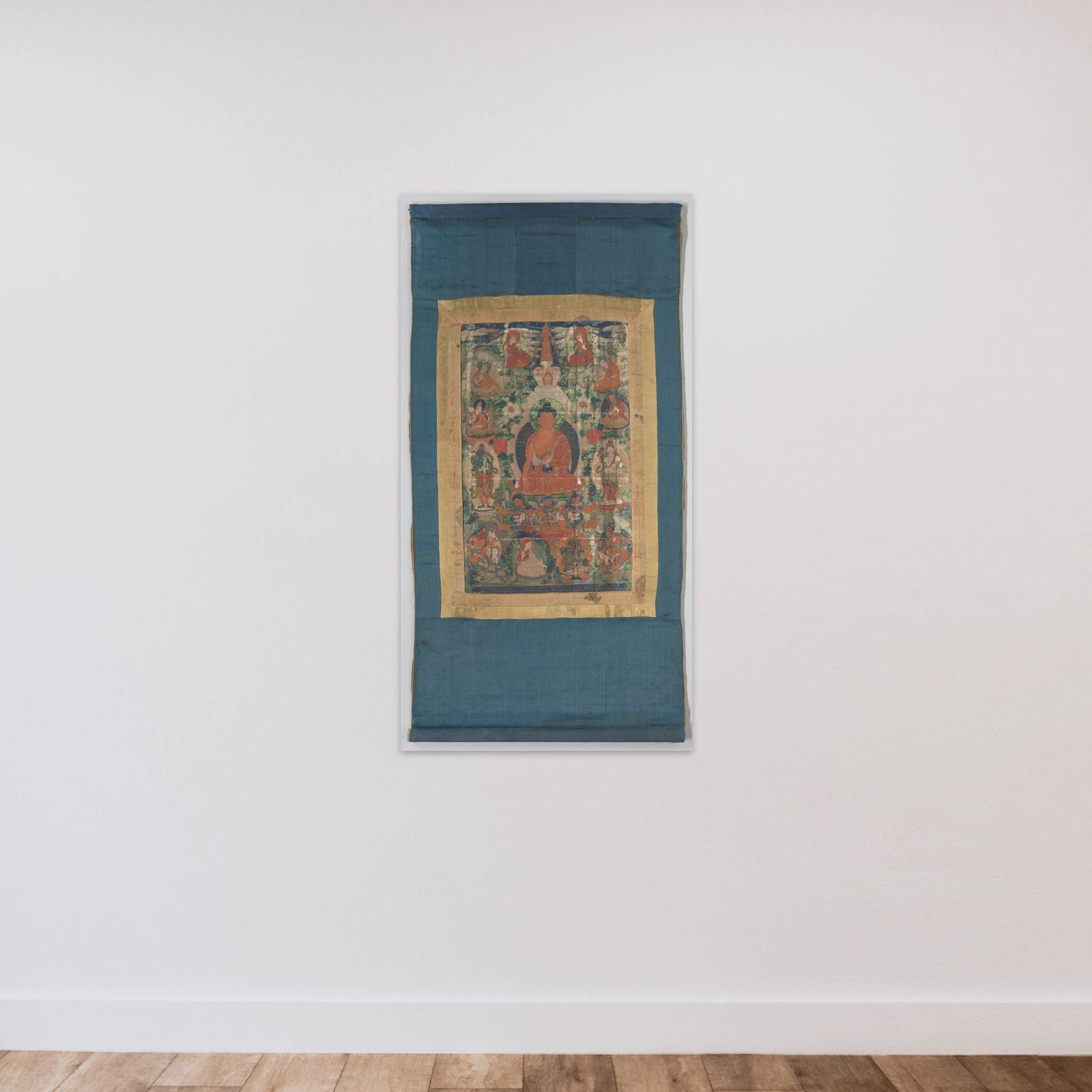 Sakyamuni unframed — shown to scale