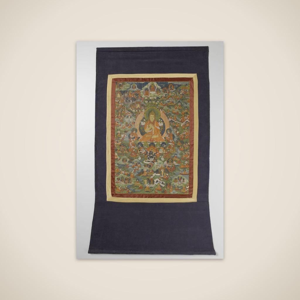 Thang-ka, centrale figuur Tsong-kha-pa unframed print