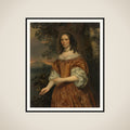 Portrait of Maria de Witte Françoisdr (1616-70) framed