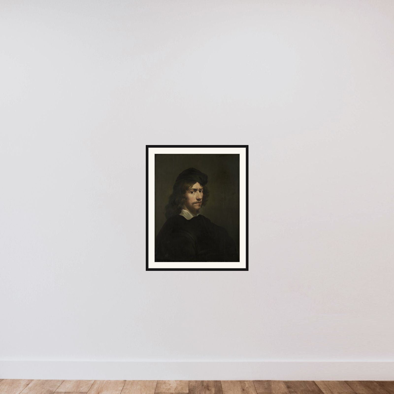 Self-Portrait framed — shown to scale