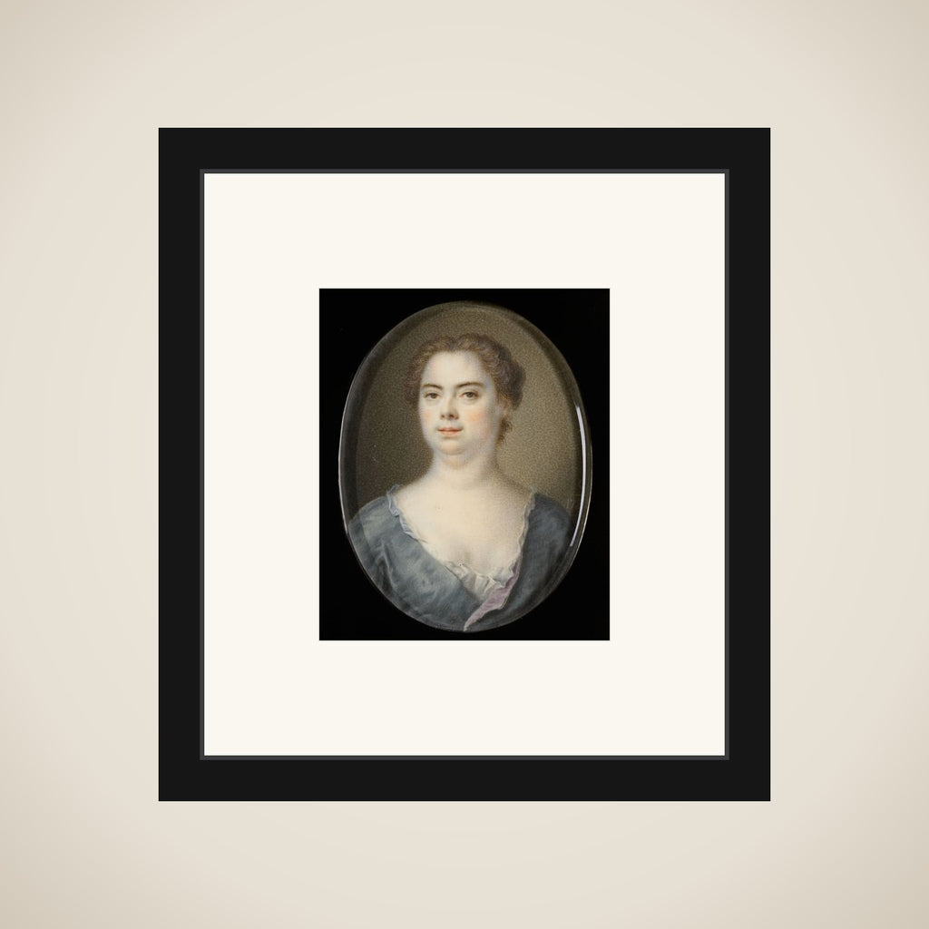 Portrait of Esther Winter, Wife of Balthasar Denner framed
