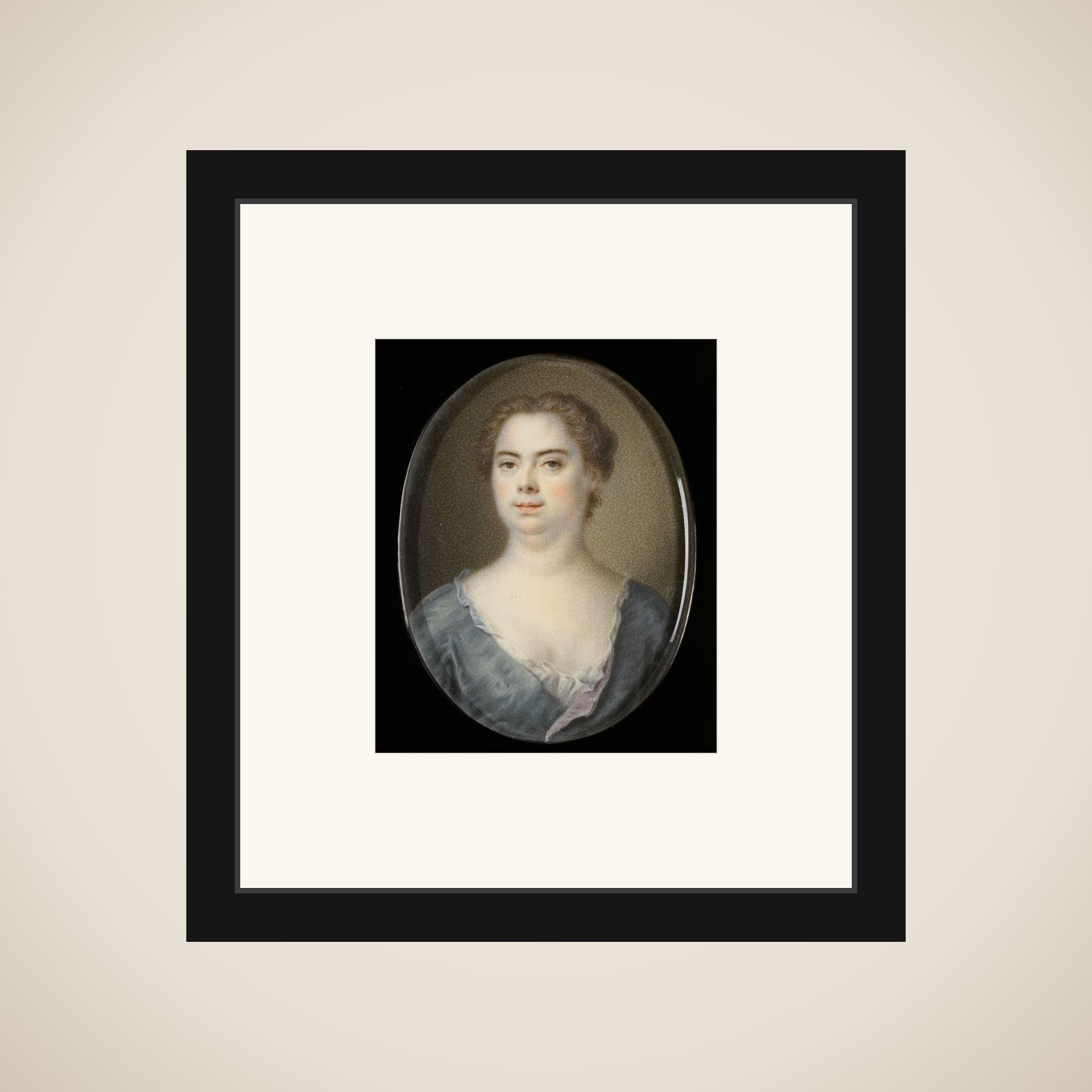 Portrait of Esther Winter, Wife of Balthasar Denner framed