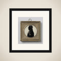 Silhouet portret van Arthur Wellesley, Duke of Wellington (1769-1852) framed