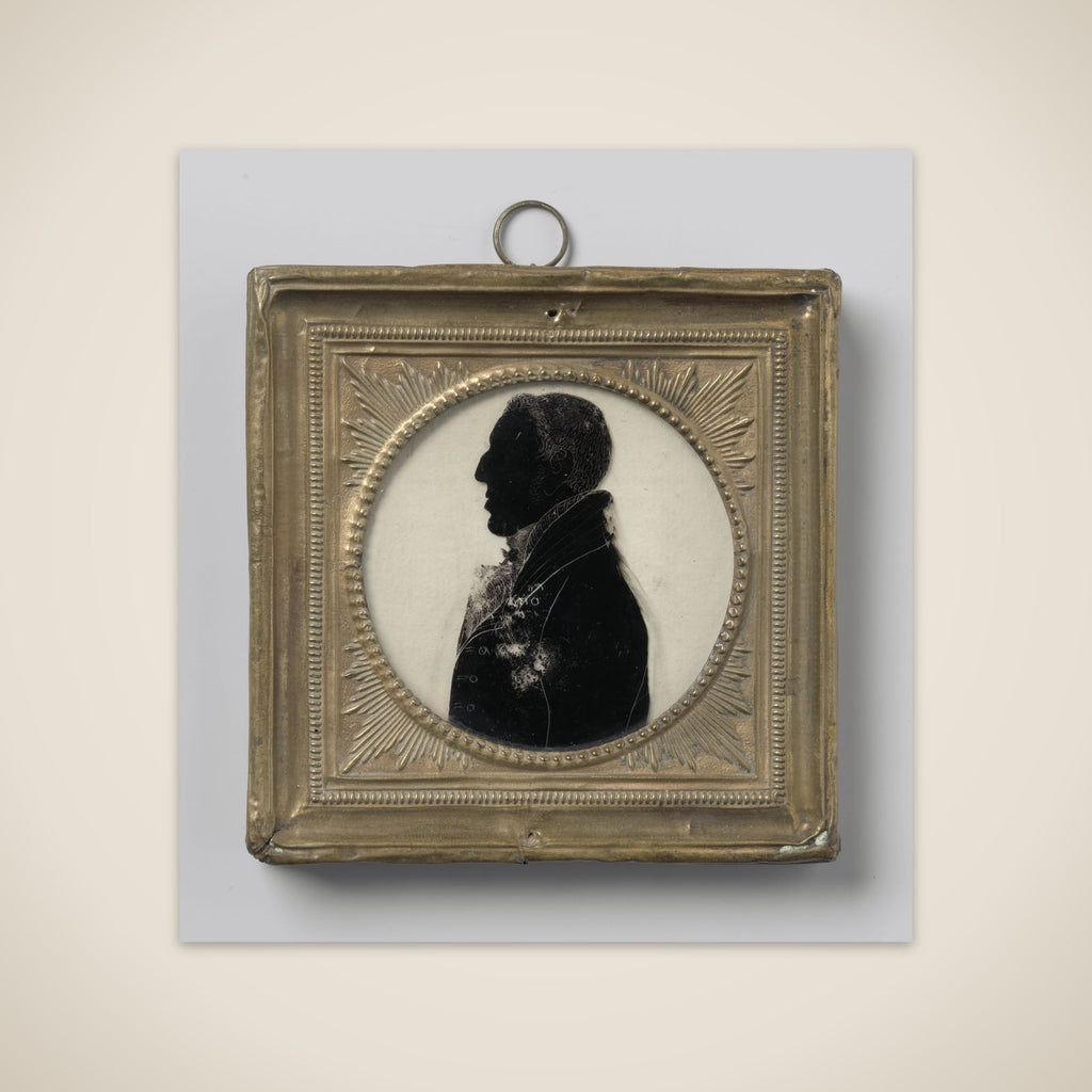 Silhouet portret van Arthur Wellesley, Duke of Wellington (1769-1852) unframed print