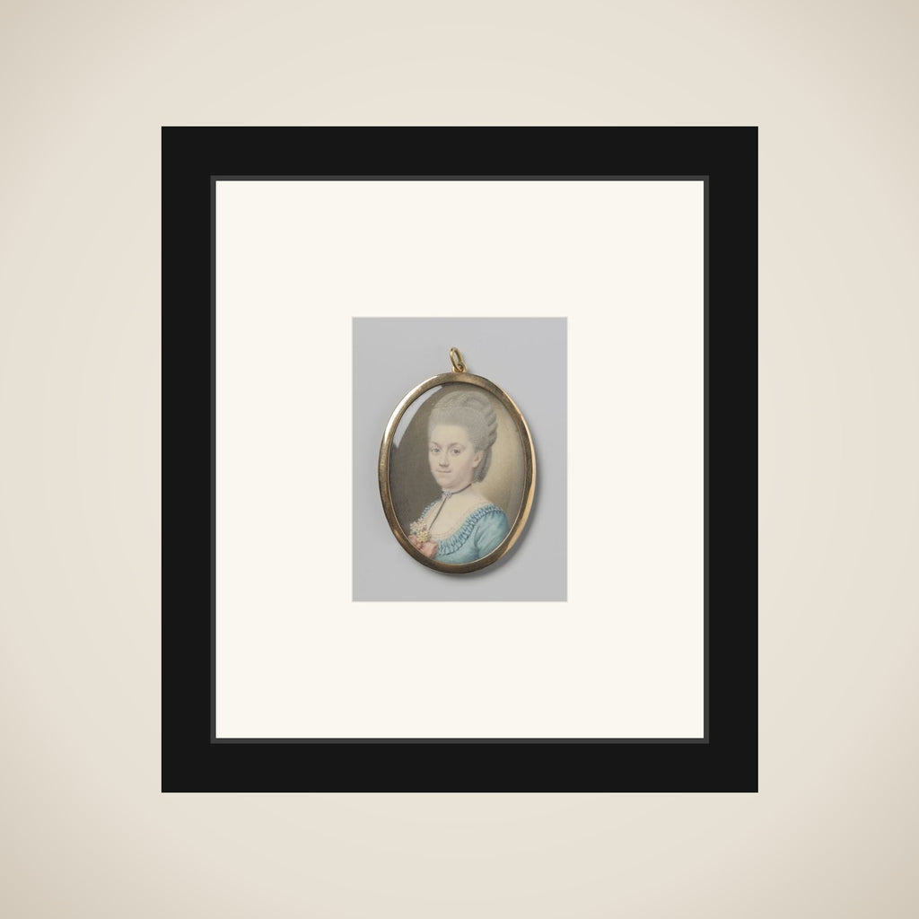 Portrait of een vrouw framed