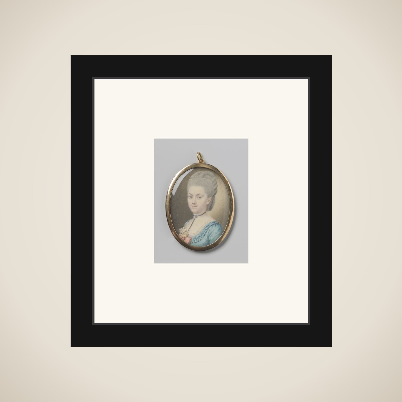 Portrait of een vrouw framed