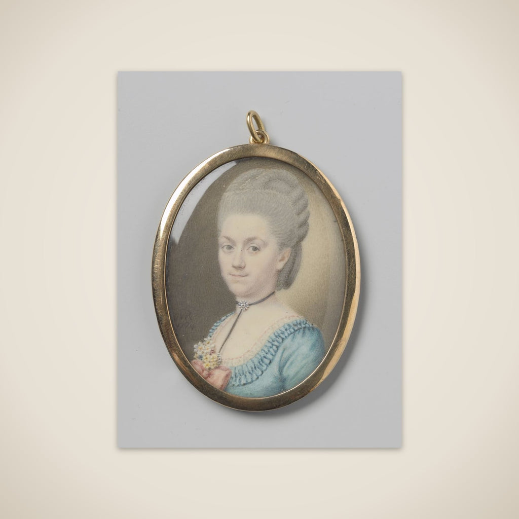 Portrait of een vrouw unframed print